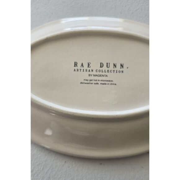 Rae Dunn HAPPY SPRING Oval Candy / Trinket Dish Easter EASTER  Cottage Farmhouse - Picture 6 of 8
